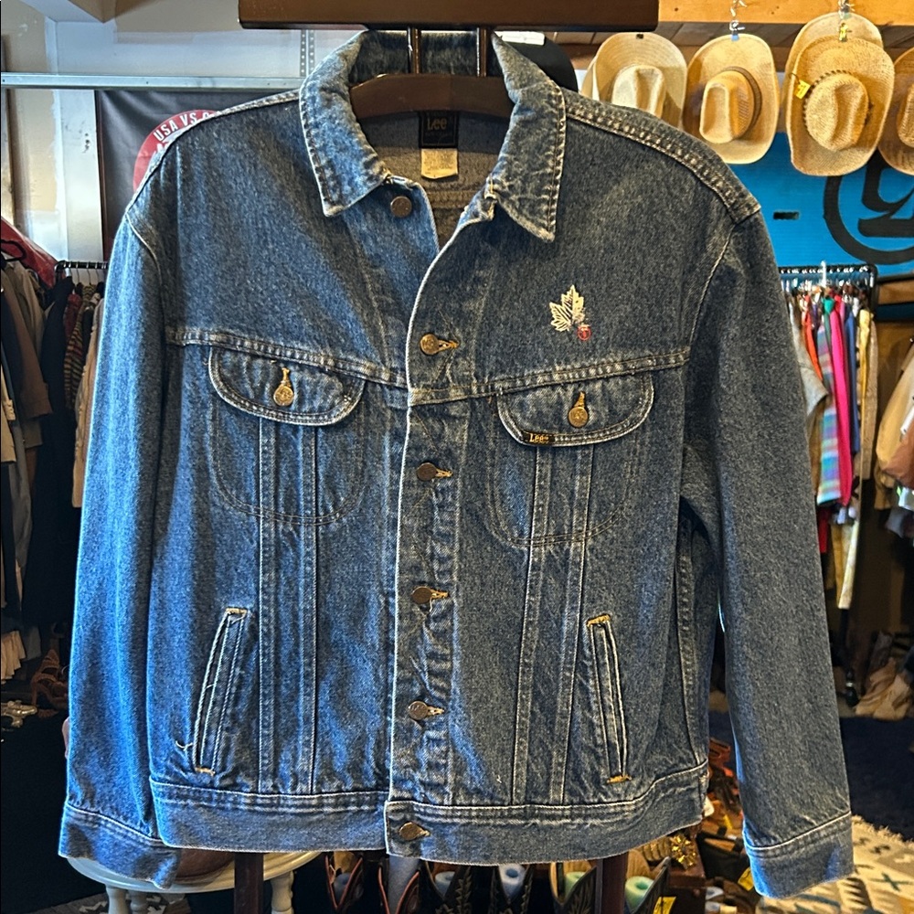 Lee Denim Vintage Jacket with Leaf Embroidery